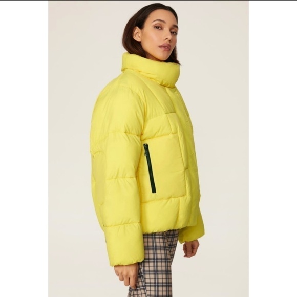 Baum Und Pferdgarten Brooks Yellow Chic Puffer Jacket Coat - Picture 2 of 16
